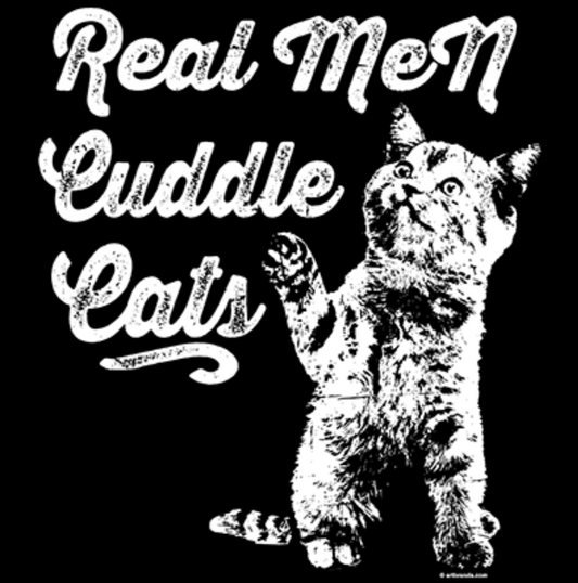 Real Men Cuddle Cats Tee