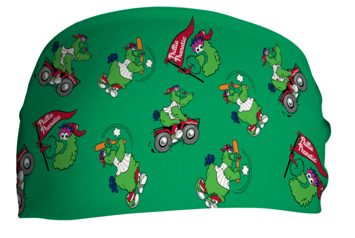 Phillies Cooling Headband - Mascot Scatter Green