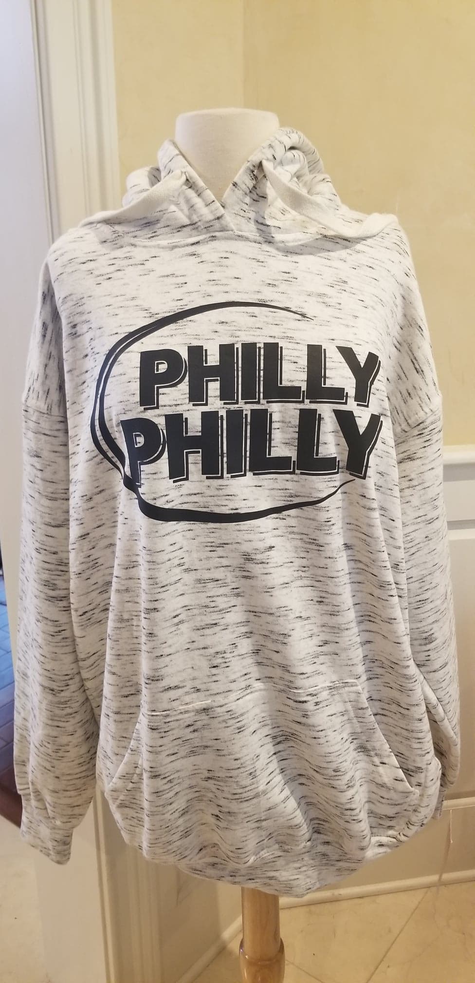 Philly Philly - White Yarn Infused Style Hoodie