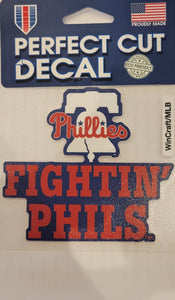 Phillies Slogan 4 x 4 Perfect Cut Decal