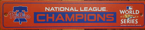 Phillies National League Champions Sign