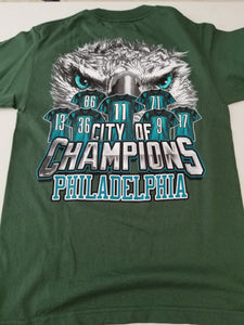 Philadelphia City of Champions - Green Tee