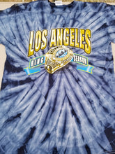 Load image into Gallery viewer, Los Angeles Ring Season - Blue Tie Dye Tee