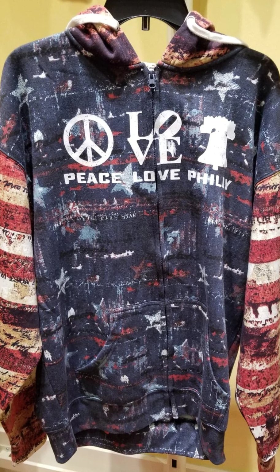 Peace Love Philly - Patriotic Zip Hoodie