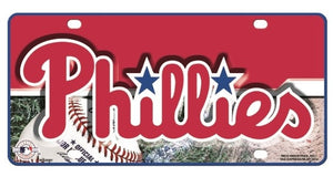 Phillies Field Metal License Tag