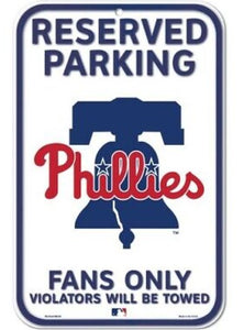 Phillies Reserved Parking Sign