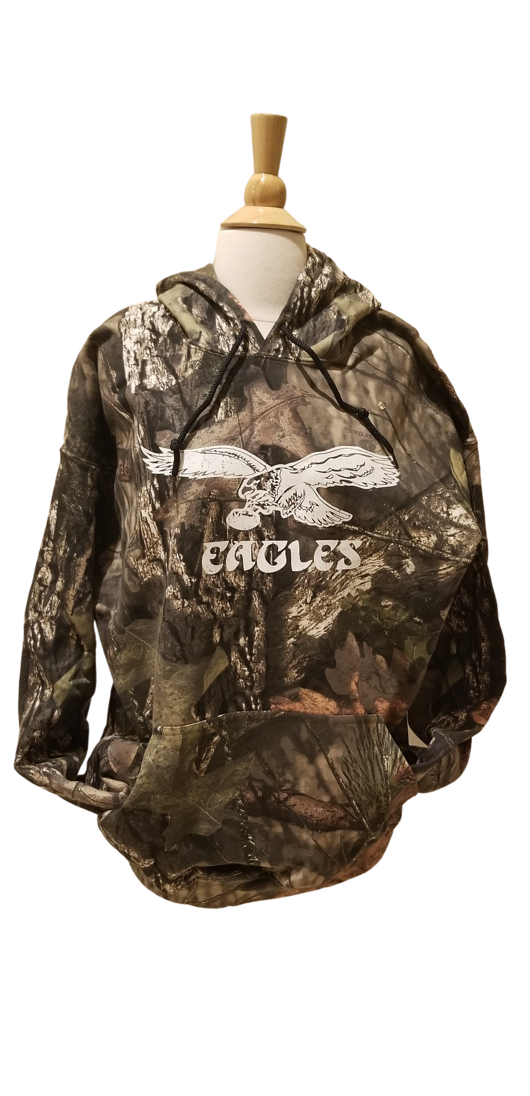 Vintage Eagle Camo Pullover Hoodie