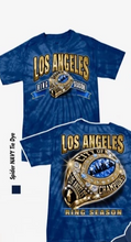 Load image into Gallery viewer, Los Angeles Ring Season - Blue Tie Dye Tee