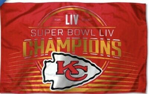 Kansas City Chiefs LIV Super Bowl Champions Flag